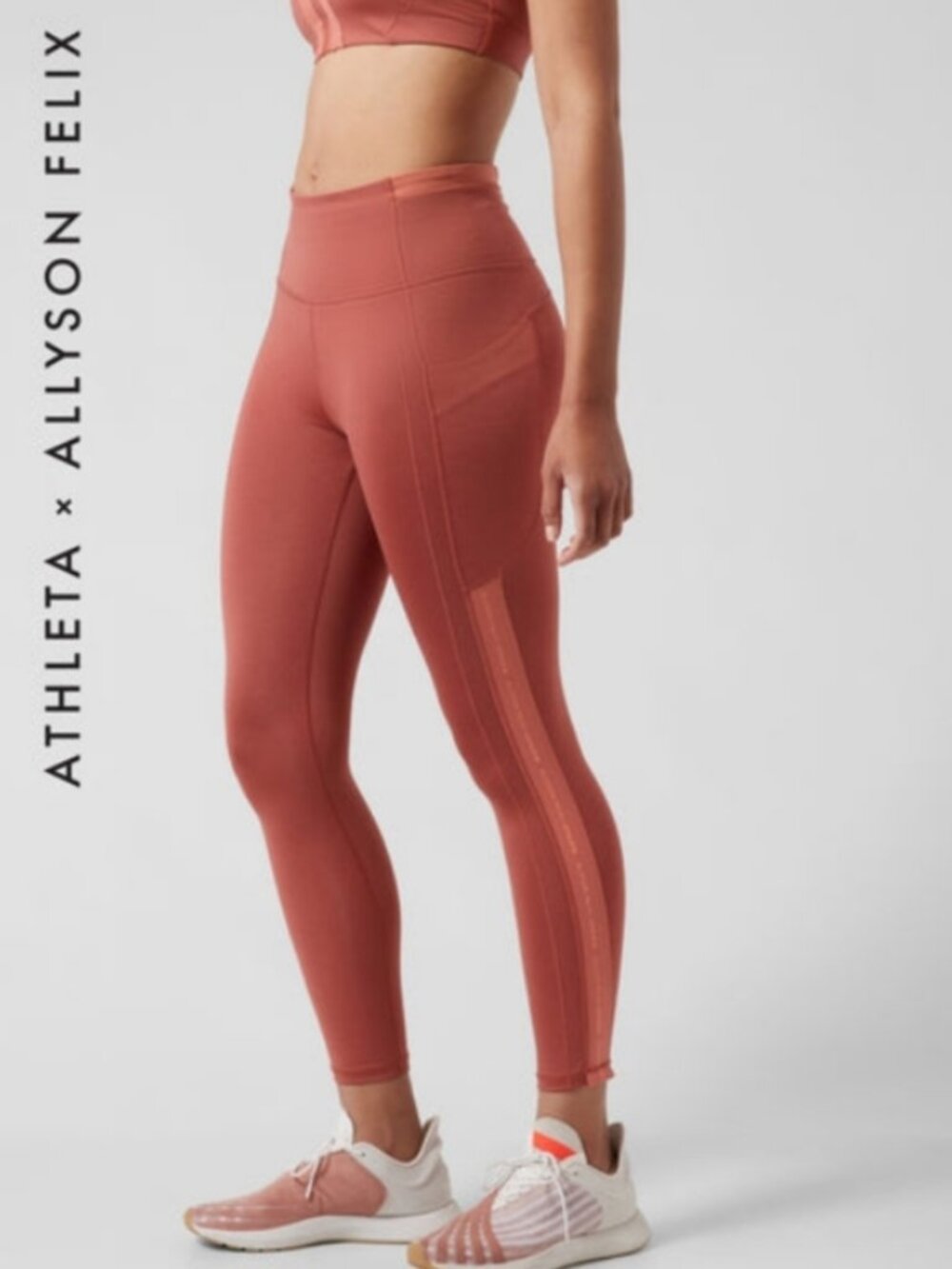 ATHLETA Women's EUC Allyson Felix Ultimate Stash II Legend 7/8 Tight | Size M/T